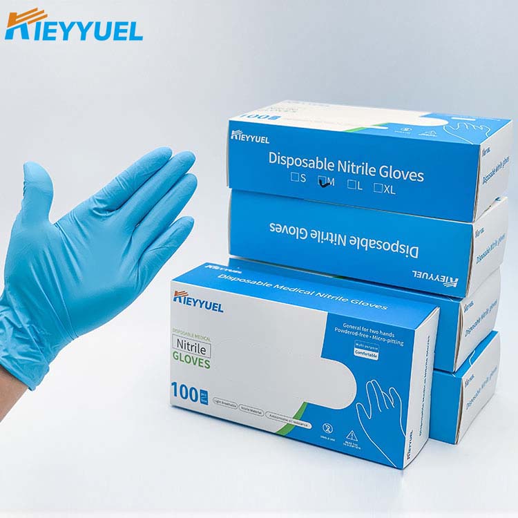 Guantes de nitrilo médicos desechables